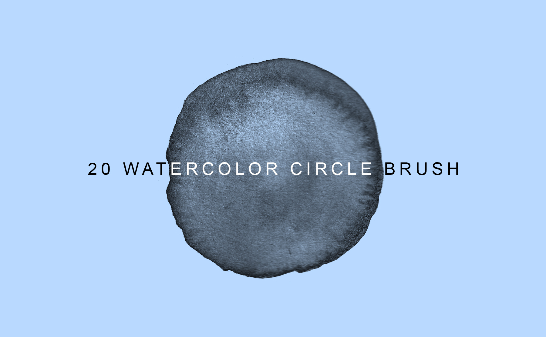 Free 20 Circle Watercolor Brush & PNG