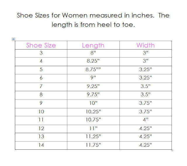 Shoe Measurements