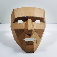How to DIY Easy Cardboard Human Mask - Front Man, Dr. Doom