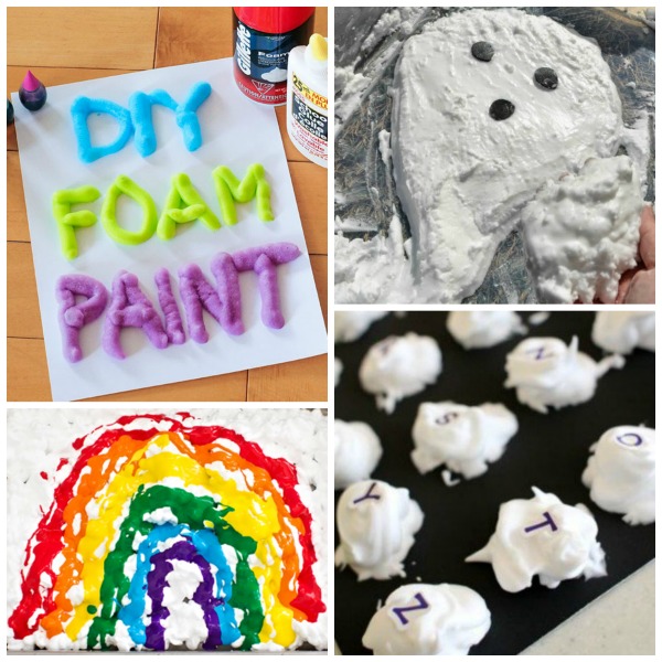 36 AMAZING KID PROJECTS USING SHAVING CREAM.  These are too fun!