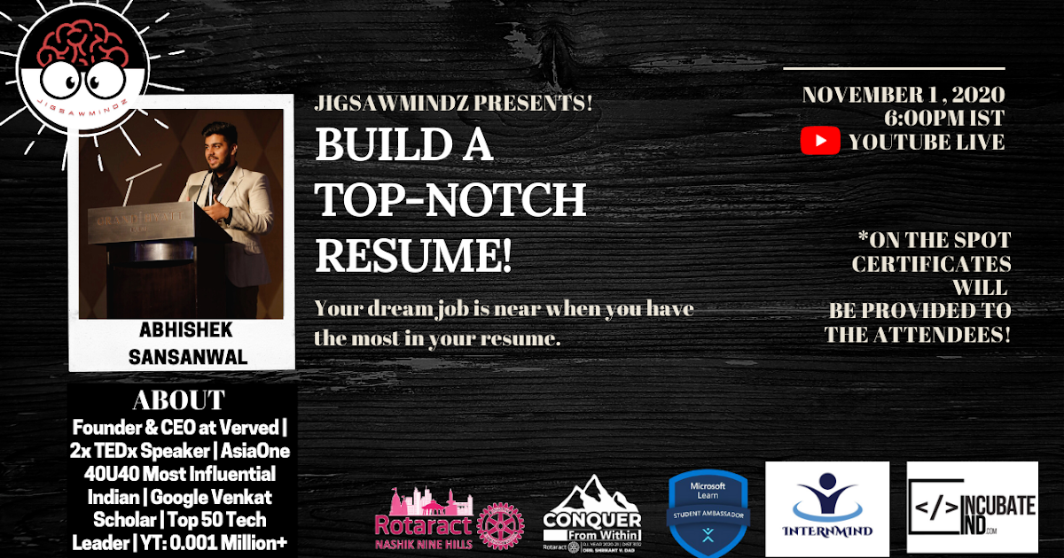 Build a topnotch Resume