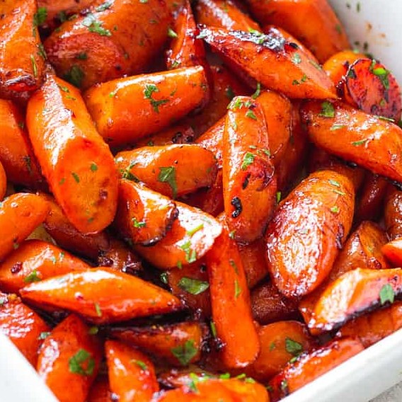 Honey Garlic Butter Roasted Carrots #Vegetarian #Vegetable Honey Garlic Butter Roasted Carrots #Vegetarian #Vegetable