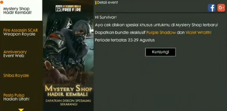 Trik Diskon 90 Mystery Shop Free Fire Sekarang Sepatantekno