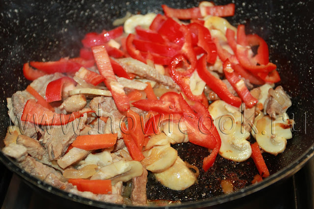 рецепт фунчозы с мясом и овощами с пошаговыми фото