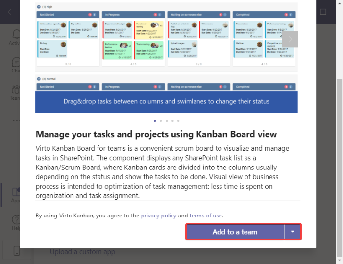 Microsoft Teams에서 Kanban 보드를 만드는 방법