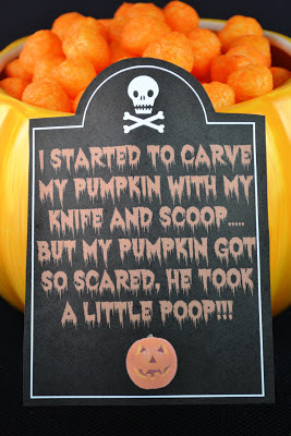 Sweetology: Pumpkin Poop!! Easy Halloween Treat + Printables