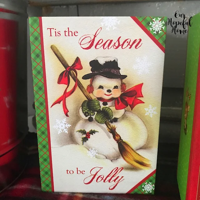 Tis the Season To Be Jolly cardboard book gift box 