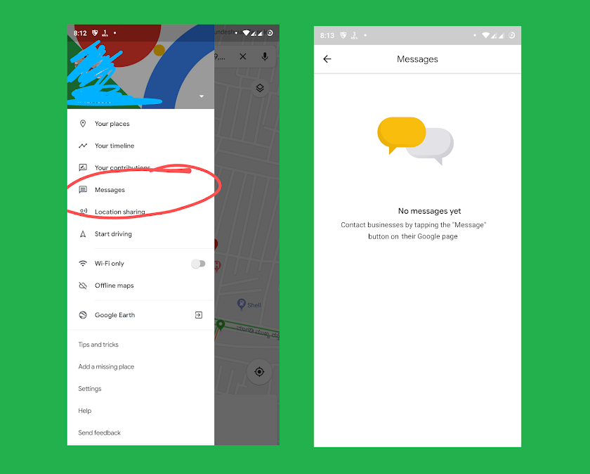 Google Maps is getting support for instant messages for businesses