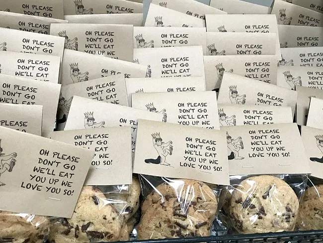 cookie favors for where the wild things are party