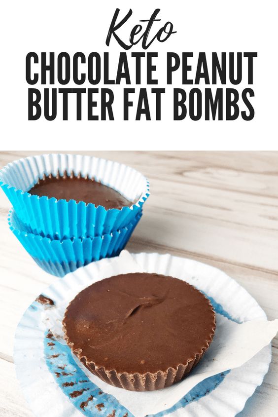 Keto Peanut Butter Cup Fat Bombs