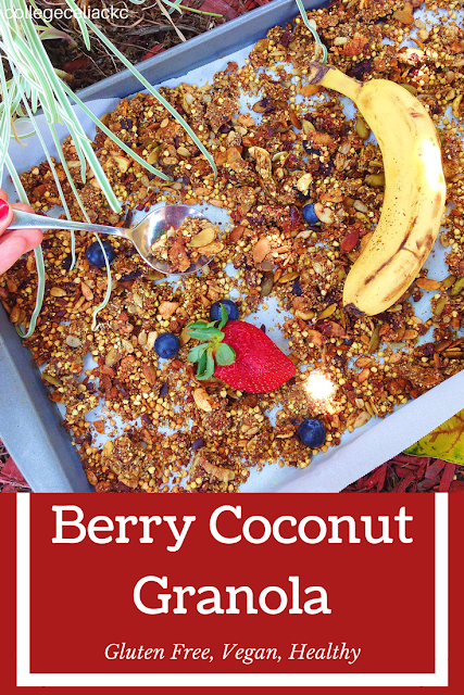 Berry Coconut Granola (Gluten Free, Vegan)