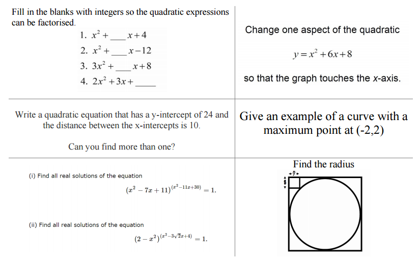 Resourceaholic Problem Sets