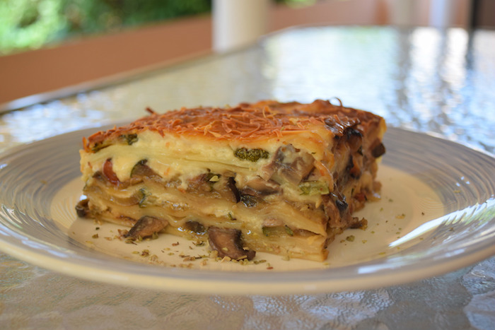 Receta de lasaña vegetariana de verduras fácil y rápida
