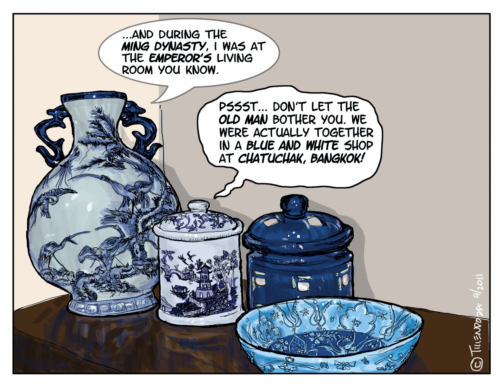 Boodge's Musings DRAWING MY LIFE MING DYNASTY VASE