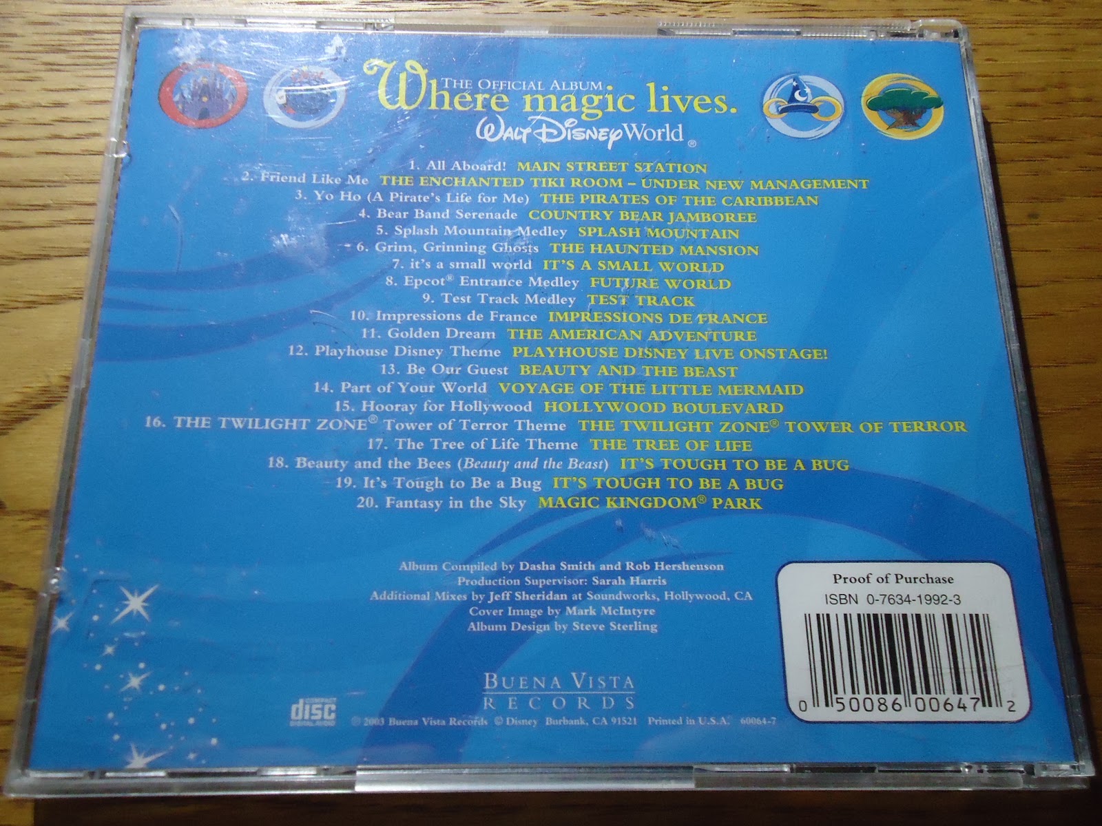 【ディズニーの激レアCD】WDW BGM 「The Official Album : Where magic lives.」を買ってみた