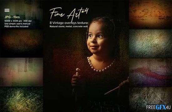 Fine Art Vintage Overlays & Portrait Textures Vol.4