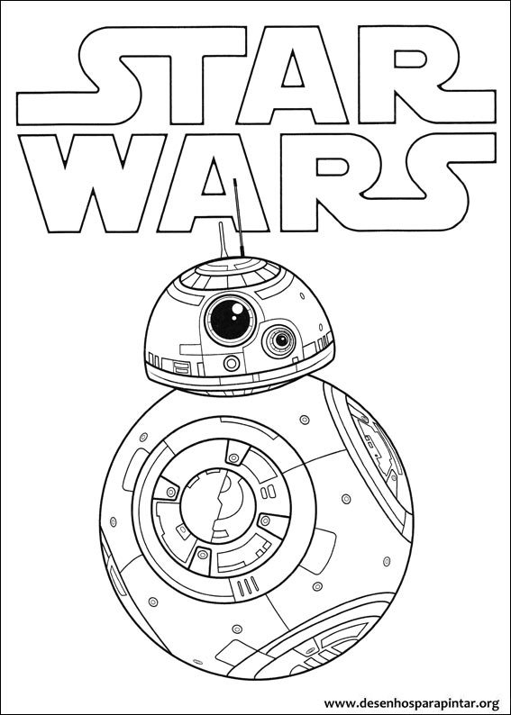 Desenhos para Imprimir Colorir e Pintar Desenhos para pintar do BB8