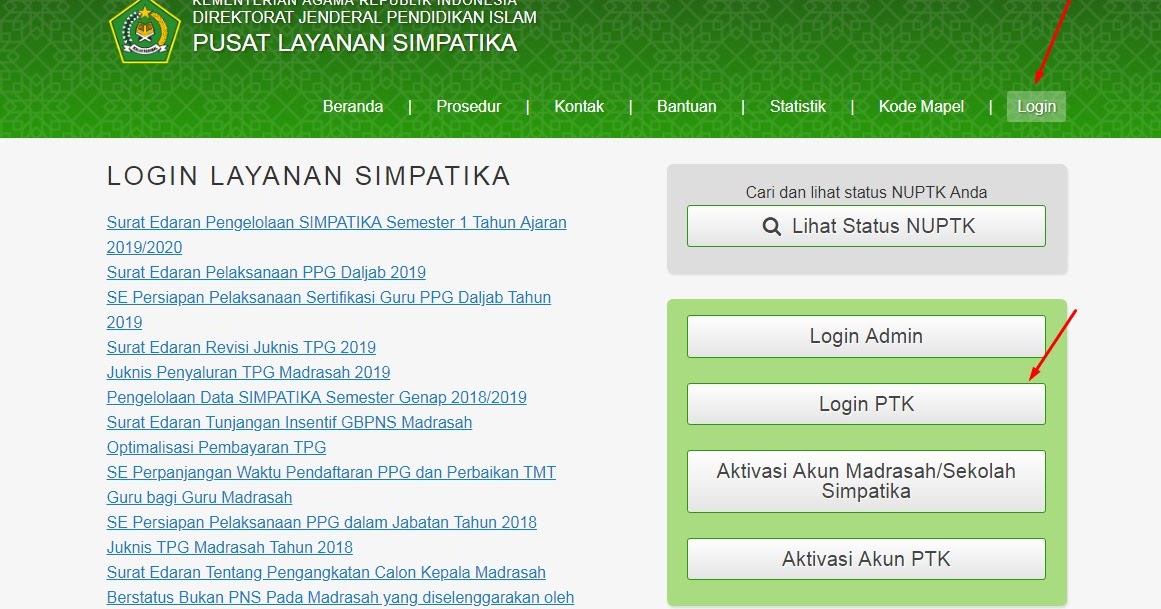 √ Cara Mengaktifkan Simpatika Semester 1 Tahun 2019/2020