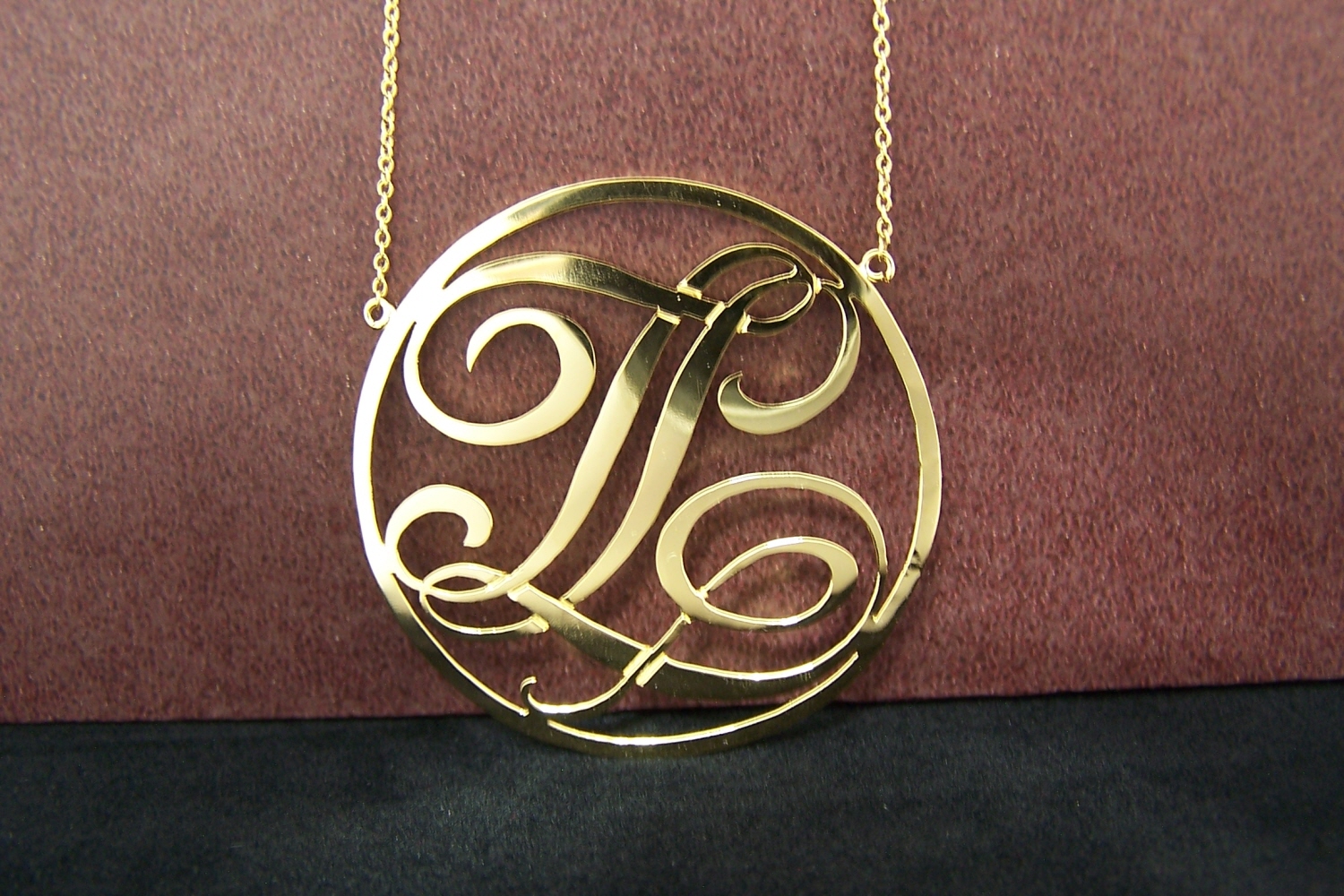 Monogram Art LT Monogram Pendant Necklace
