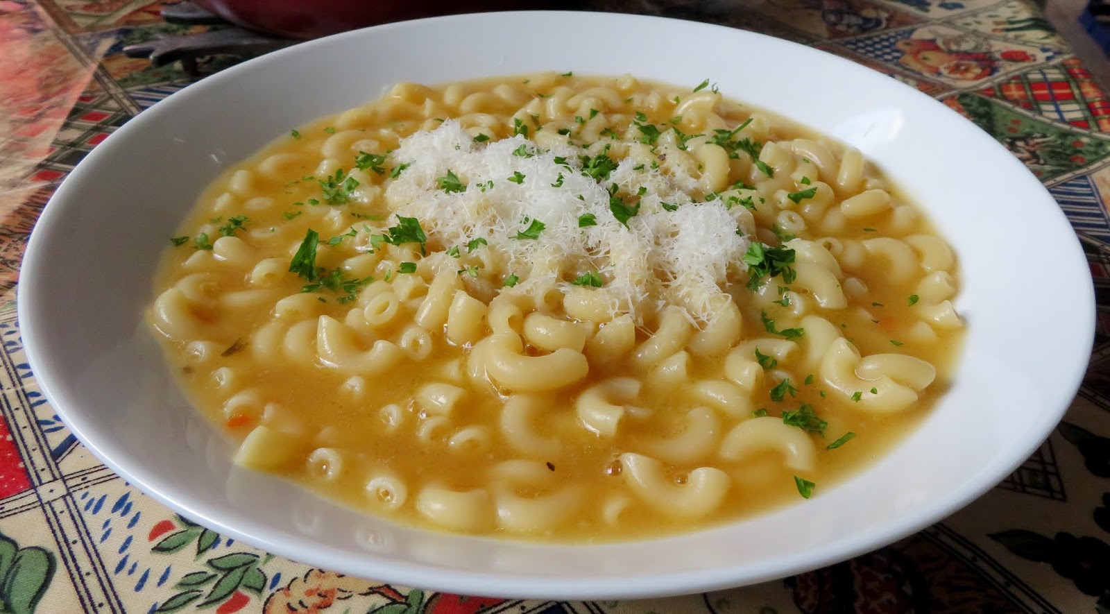 A Simple Pasta with Chicken Broth, Butter & Cheese The English Kitchen