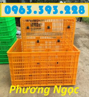 Sóng nhựa rỗng HS015, sọt nhựa đựng hàng 26 bánh xe, sọt nhựa kích thước lớn 26bx6