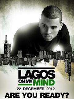 chris brown coming to lagos