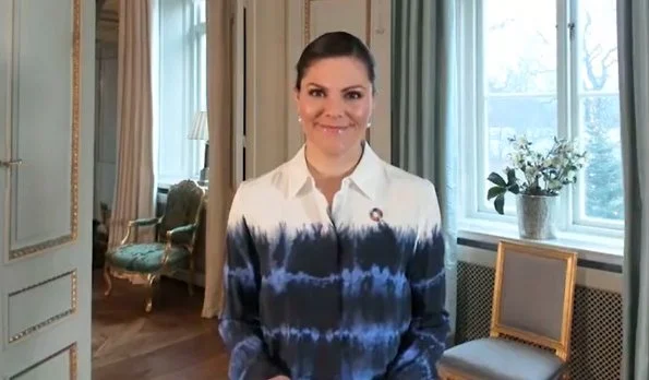 Crown Princess Victoria wore a Arlo Tie-Dye Top from Stella McCartney. Commission for the Conservation of Antarctic Marine Living Resources