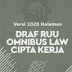 RUU Cipta Kerja Versi 1028 Halaman ; DPR RI