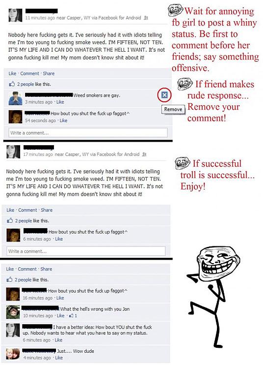 Trolling blogs How to troll annoying friends on Facebook