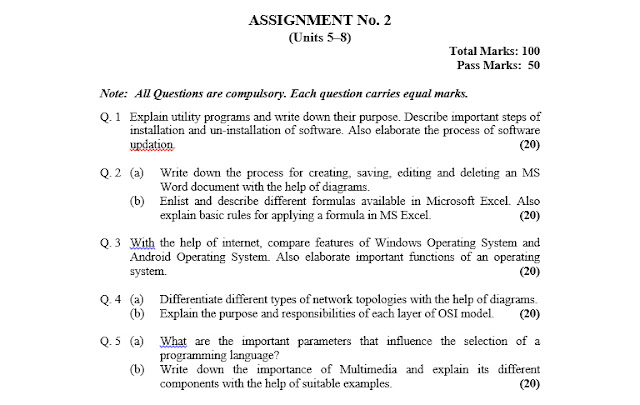 Aiou solved assignment autumn 2020 picture