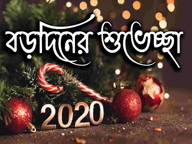 Bengali Merry Christmas Wishes Image