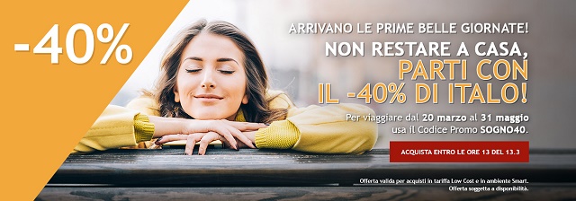 Nuovo Codice Promo Italo - Sconti del 40% - Poracci In Viaggio nuovo-codice-sconto-italo-sconti-40-poracci-in-viaggio
