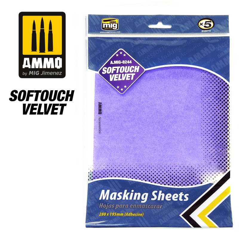 Novedades de AMMO Softouch-velvet-masking-sheets-280x195-mm-