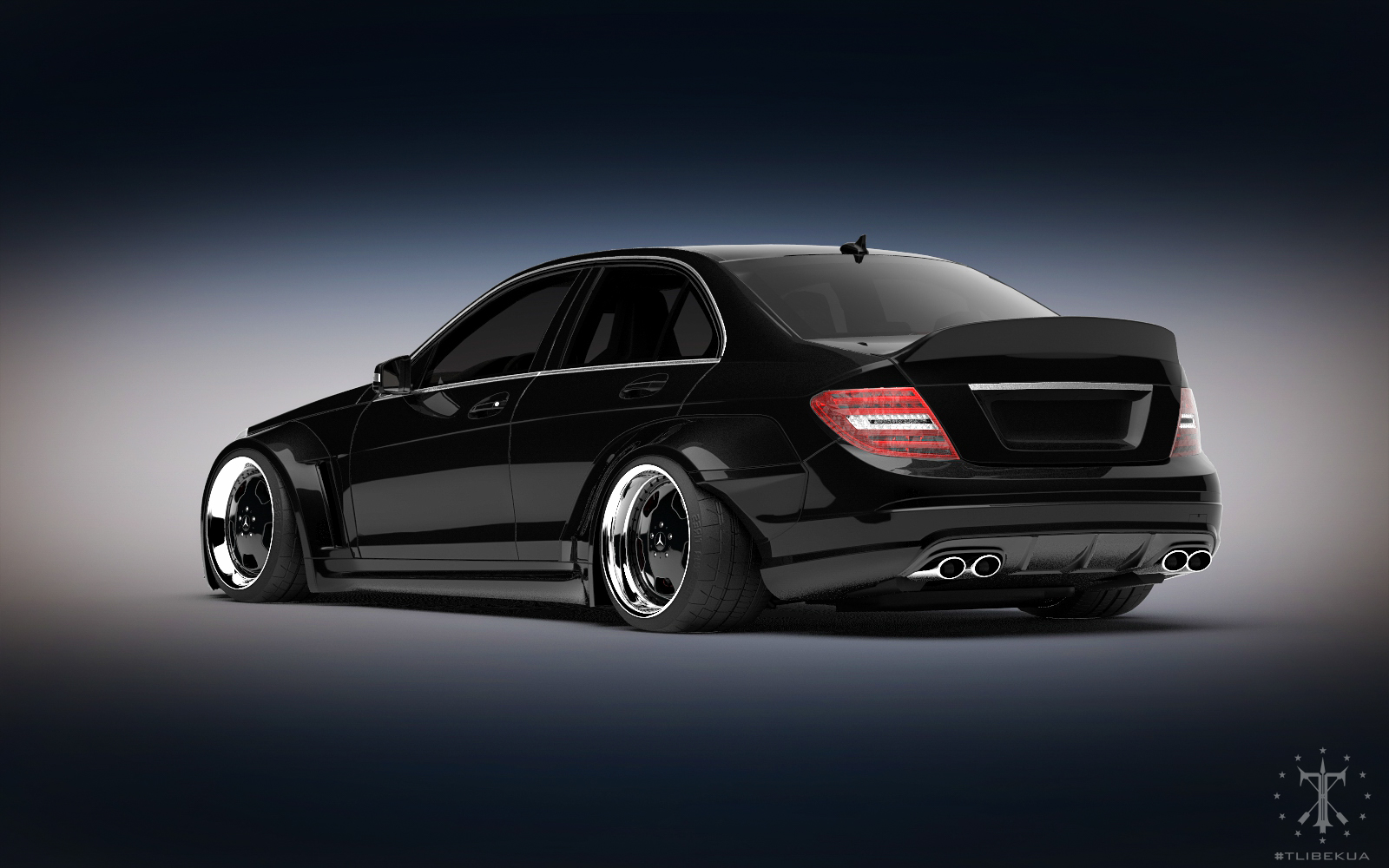 Мерседес c63 Coupe stance