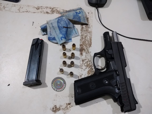 Suspeito é preso armado após invadir Caerd para roubar cobre