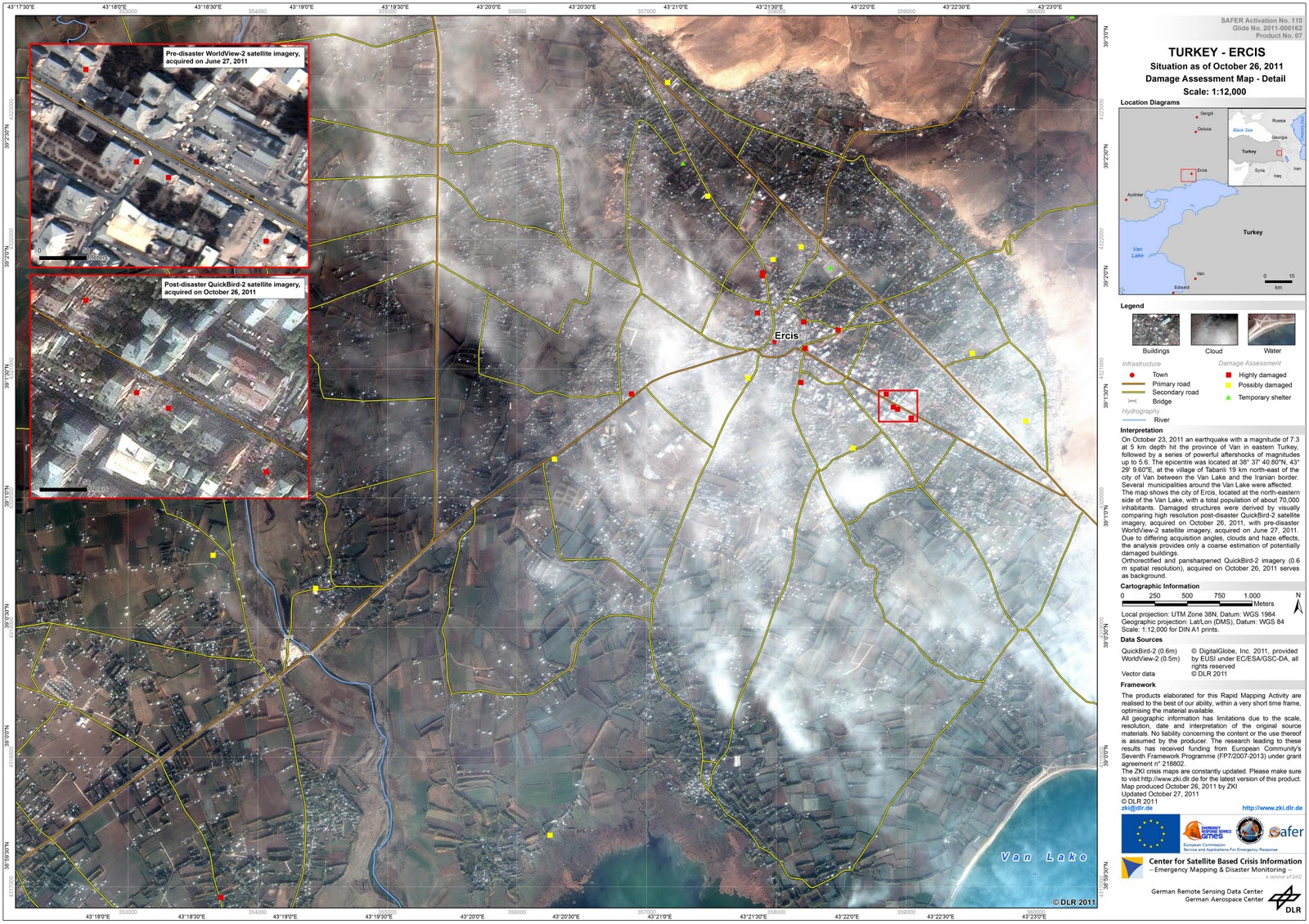 Turkey Earthquakes from Space