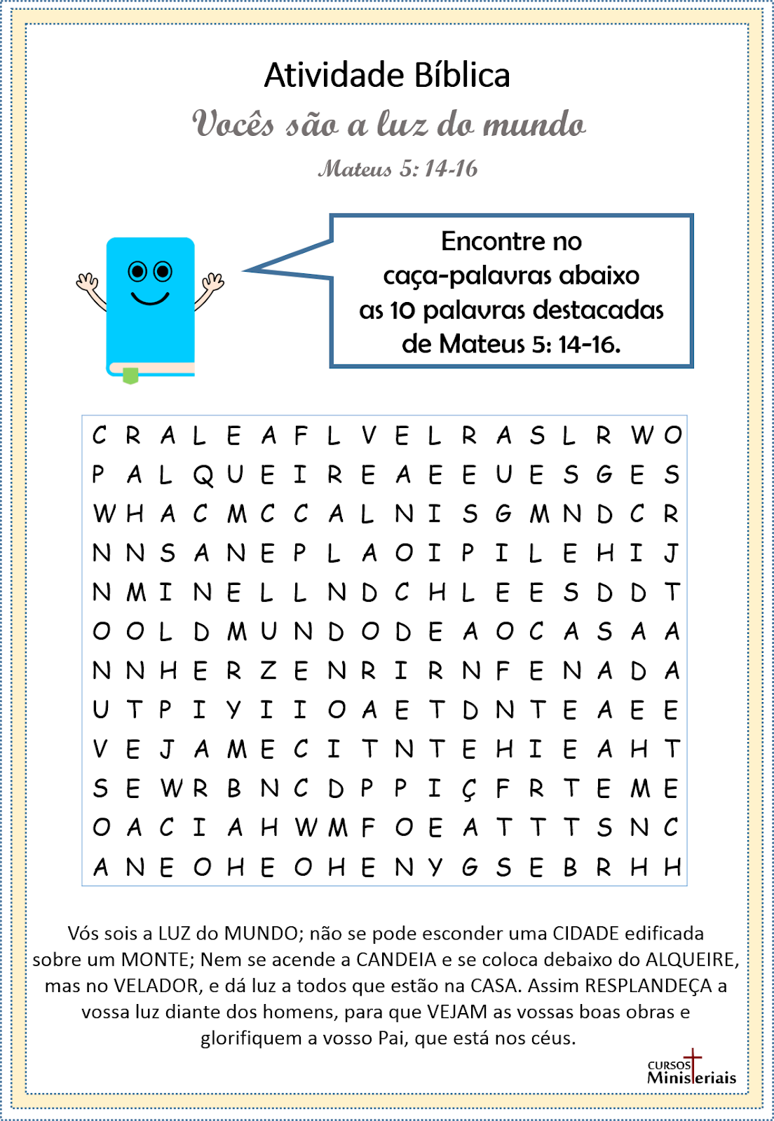 Cursos e Recursos Ministeriais para o Crescimento da Igreja: Atividade