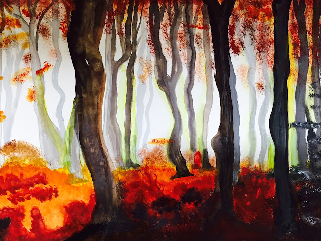 Morning in Autumn, painting by Vikram Jadhav (part of his portfolio on www.indiaart.com)