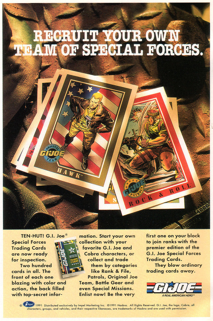 Sport & Sport Cards 1991 GI Joe Trading Card Impel Many Non Deep-six #64 