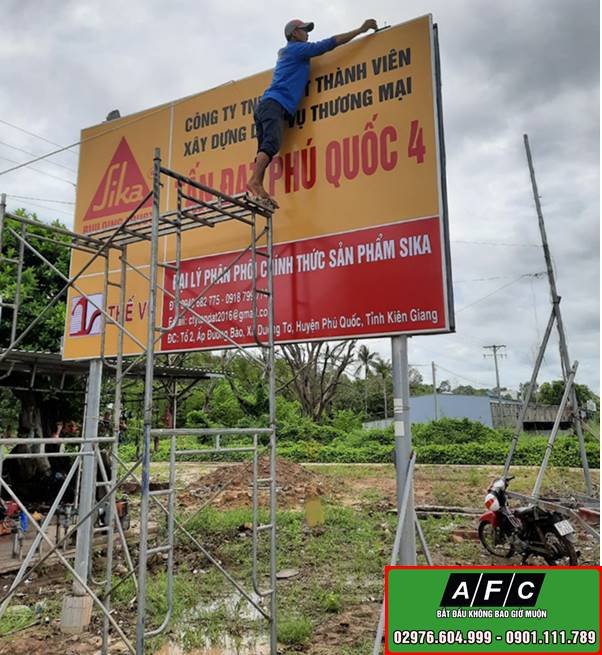 Thi công Pano quảng cáo ngoài trời tại Phú Quốc