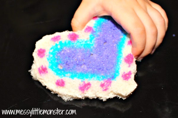 painted heart toast valentines day activity