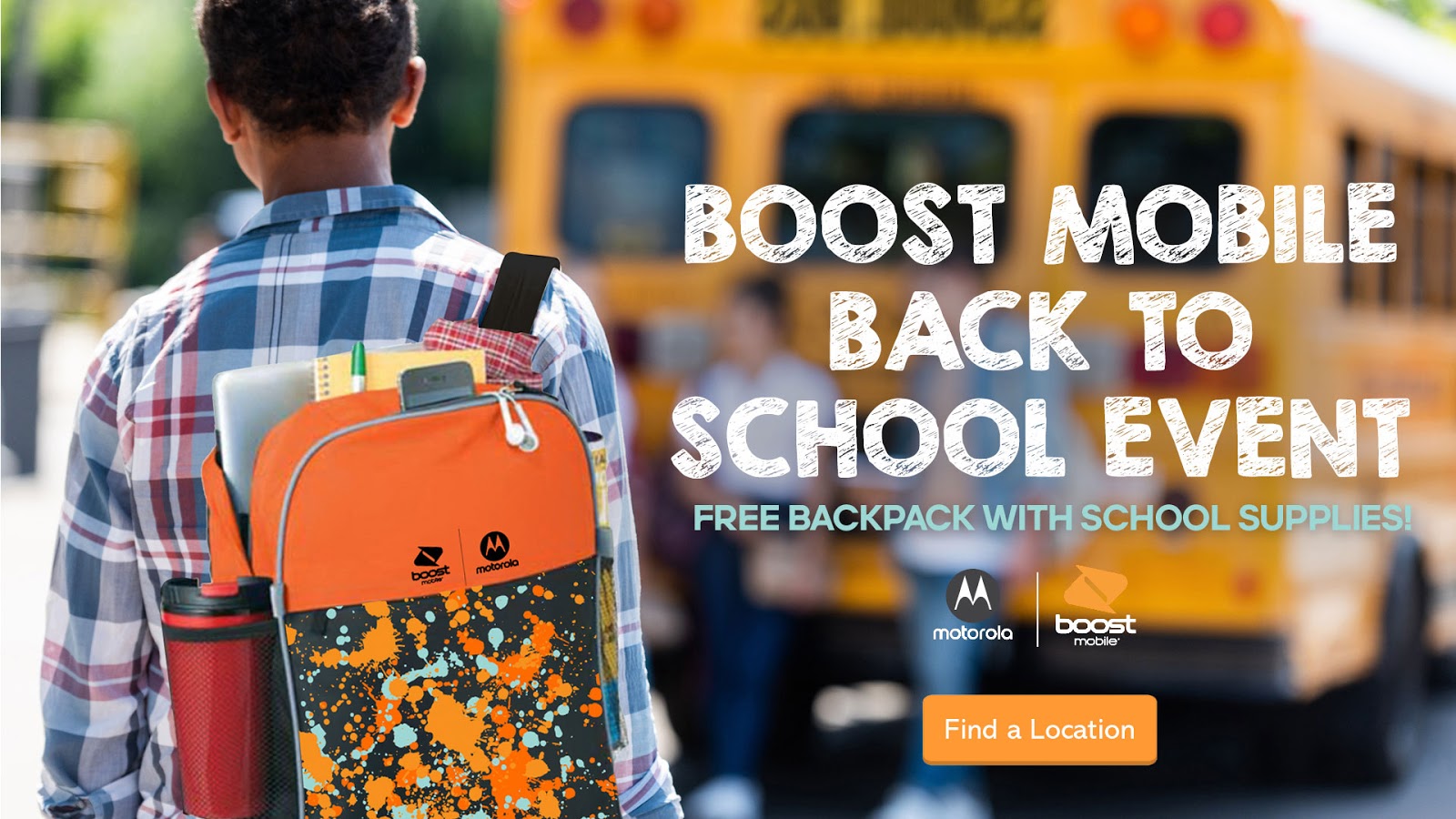 Kids Dealz Free Backpack & School Supplies at Boost Mobile
