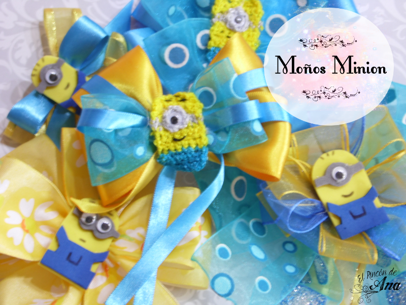 Moños para niña de los Minion
