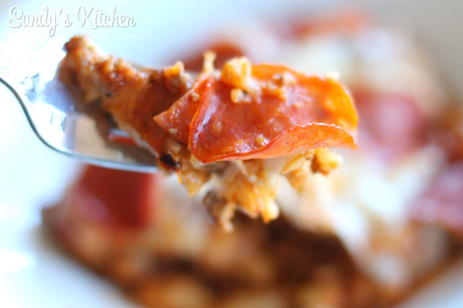 Slow Cooker Pizza Casserole Sandy's Kitchen