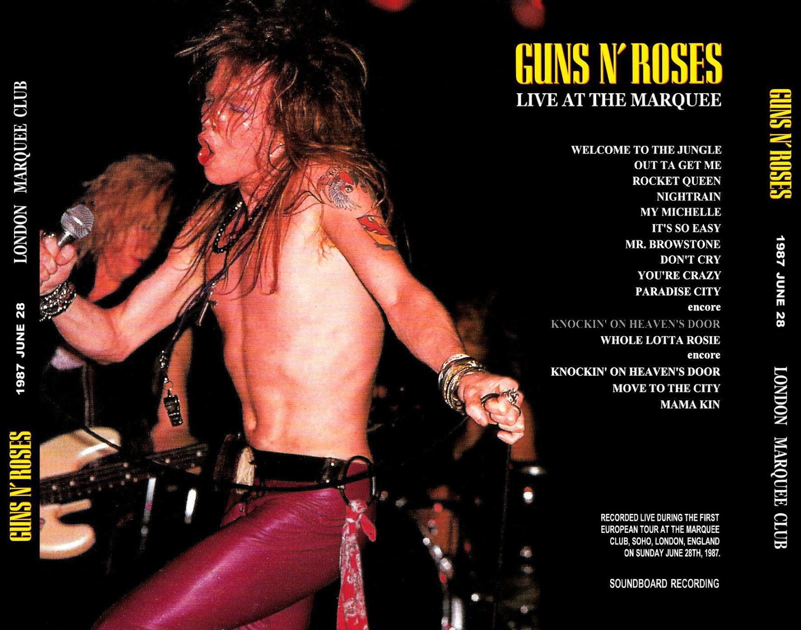 Guns N' Roses [1987.06.28] Live At The Marquee (Alan Niven Remastered) [SBD]   MP3 Guns%2BN%2527%2BRoses%2B%255B1987.06.28%255D%2BLive%2BAt%2BThe%2BMarquee%2B%2528Alan%2BNiven%2BRemastered%2529%2B-%2BBack%2BCover