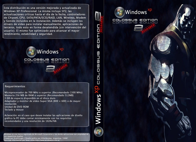 Windows Xp Colossus Edition 2 Reloaded - ✅ Windows XP Colossus 2.0 Reloaded [Booteable] Español [ MG - MF +]
