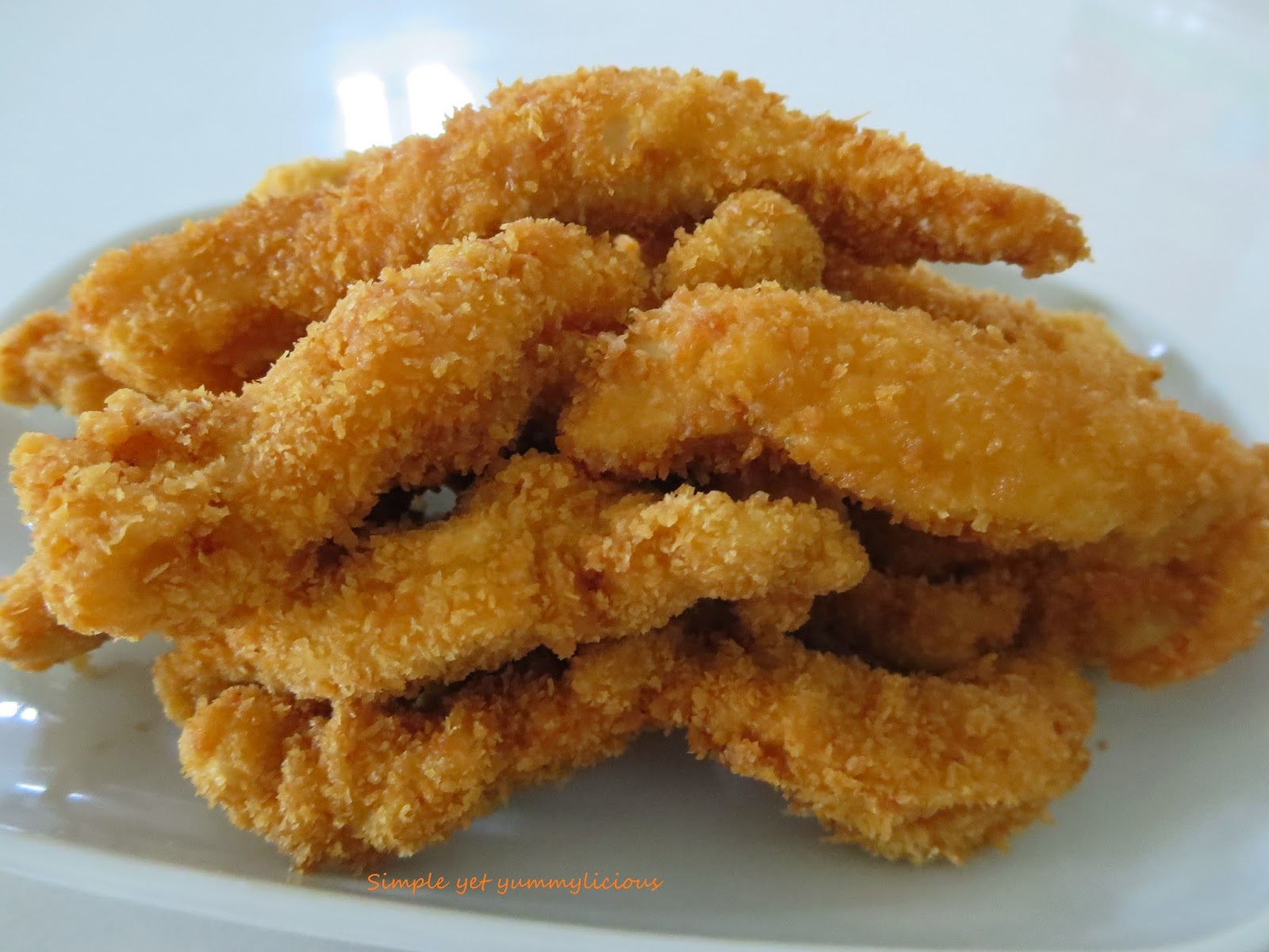 Simple yet yummylicious! Crunchy deepfried chicken tender