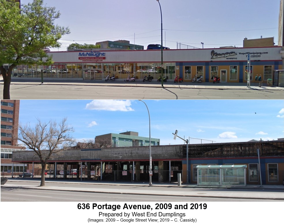 Winnipeg Places 634 640 Portage Avenue McNaught Motors