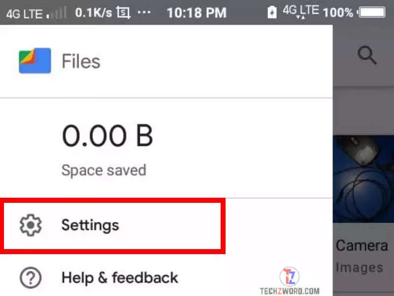 Files by Google app Settings