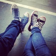 all star azul e preto